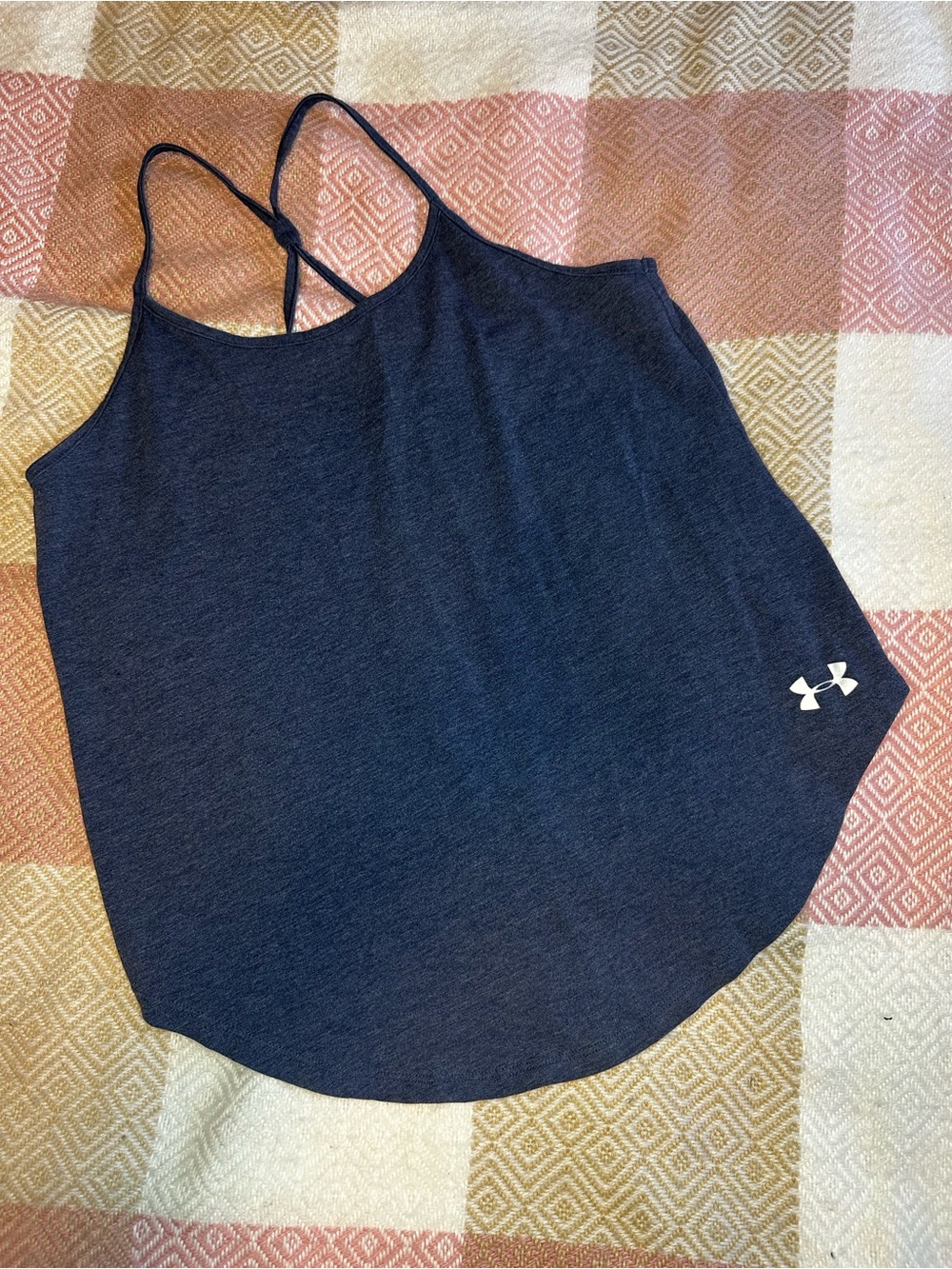 Under Armour Navy Blue Strappy Racerback Tank